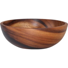 DOITOOL 1 x Koka trauks ēdienam 16 cm Ramen Bowl Augļu trauks vegāniem - daudzkārt lietojams daudzfunkcionāls trauks augļiem, tapām, putrām, salātiem, zupai, zupai.