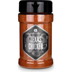 Ankerkraut Texas Chicken BBQ Rub garšvielu maisījums ar sāli, pipariem, sīpoliem un ķiplokiem vistas spārniņiem, vistas gaļai un cāļa gaļas pagatavošanai, 230 g, šeikerī