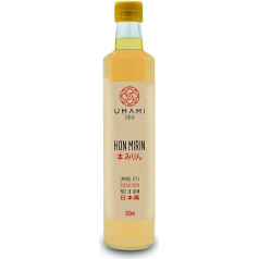 Umami Japanese Hon Mirin 500ml - Made in Japan with Japanese Rice - Long Time Fermented in Wooden Barrels