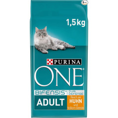 Purina One Bifensis Dry Adult Cat Food Dry Rich in Chicken (6 x 1,5 kg), 6 gabali (6 x 1,5 kg)