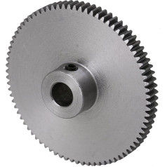 LWOMAN slīpā zobratu kārba 1 gab 0,5 modulis 80 zobu cilindriskais zobrats 41 x 10 x 6 mm Metāla motora zobrats 45# tērauda ritenis 0,5 moduļa augšējās skrūves 6 mm cauruma diametrs zobrats Mehāniskā zobrats