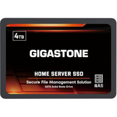 Gigastone Home NAS SSD 4TB 24/7 izturīgs TLC augstas izturības personīgais serveris mākoņdatu glabāšana RAID 3D NAND 2,5 collu SATA III iekšējie cietvielu cietie diski