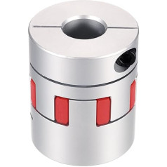 avotu karte Aluminiumwellenkupplung, Wellenkupplung, 17 mm auf 19 mm, flexible Spinnenkupplung, L50 mm x D40 mm, Kupplungsbacke, Spinnen-Wellen-Gelenkverbinder für 3D-Drucker, DIY-CNC-Fräsmaschine