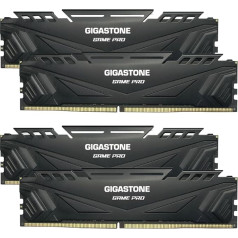 ОПЕРАТИВНАЯ ПАМЯТЬ DDR4: GIGASTONE Game Pro 32GB Kit (4x8GB) DDR4 3200MHz PC4-25600 CL16-18-18-40 Intel XMP 2.0 AMD Ryzen 1.35V UDIMM 288Pin Non-ECC Unbuffered Desktop High Performance Memory Black