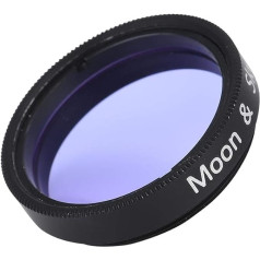 1.25 Pouce Filtre de Lune, Alliage d'aluminium Sky Glow et Filtre de Lune Verre Optique Pour oculaire de télescope réduit la Pollution Lumineuse