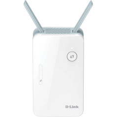 D-Link E15 Eagle PRO AI AX1500 Mesh Range Extender (Wi-Fi pastiprinātājs, retranslators, Hotspot ar gigabitu pieslēgvietu, MU-MIMO, OFDMA, AI atbalsts, signāla displejs, Plug and Play, WPS, WPA3)