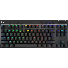 Logitech G PRO X TKL bezvadu spēļu tastatūra - melna - ASV INT'L taktilā tastatūra