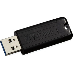 Verbatim 49320 256 GB PinStripe USB 3.0 disks - melns