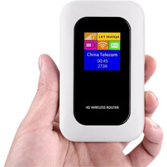 Sxhlseller 4G mobilais WiFi Hotspot maršrutētājs ar augstas izšķirtspējas antenām, SIM kartes slots un atmiņas kartes paplašinājums, atbalsta līdz 10 lietotājiem, kas var izmantot ceļā