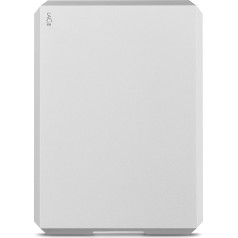 LaCie MOBILE DRIVE Moon 1TB traģiskā ārējā diskdziņa, 2,5 Zoll, Mac & PC, sudraba krāsā, inkl. 2 Jahre Rescue Service, Modellnr.: STHG1000400