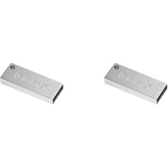 Intenso Premium Line 64GB USB zibatmiņas diskdzinis USB 3.2 Gen 1x1 sudraba krāsā (2 gab.)