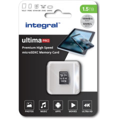 Integral 1.5TB Micro SD Card 4K Video Premium High Speed Memory Card SDXC up to 100MB/s Read Speed and 50MB/s Write Speed V30 C10 U3 UHS-I A1