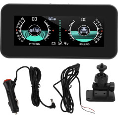 Akozon Inclinometer Digital Auto Inclinometer Offroad Lutningsmätare Bil Inclinometer Digital Tilt Gauge Universal Resolution HUD Digital Angle Slope Meter for Cars