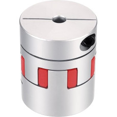 avotu karte Aluminiumwellenkupplung, Wellenkupplung, 7 mm auf 21 mm, flexible Spinnenkupplung, L50 mm x D40 mm, Kupplungsbacke, Spinnen-Wellen-Gelenkverbinder für 3D-Drucker, DIY-CNC-Fräsmaschine