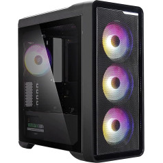 Zalman M3 Plus PC Micro ATX korpusa stikls, Mini ATX kaste datorspēļu, melns