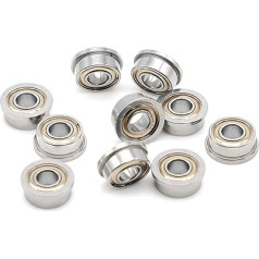 10 gab. 4x9x4mm lodīšu gultņi ar atloku F684ZZ F684