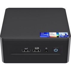 Intel NUC 12 Pro Wall Street Canyon NUC12WSHi7 Mini dators, jaunākais 12. paaudzes Intel Core i7-1260P 12 kodolu, 16 pavedieni, 18 MB kešatmiņa, līdz 4,8 GHz, Intel Iris Xe grafika, 1 TB SSD, W. in 11 Pro