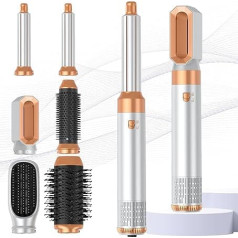 Airstyler 6 in 1, matu ieveidotājs ar fēna suku, karstā gaisa birste, matu fēna lokšķērājs, iztaisnošanas birste, gaisa ieveidotājs, matu apjoma piešķiršana, matu iztaisnošana, izcirpšana un matu žāvēšana ar fēnu