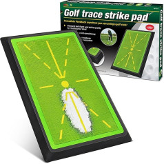 Petyoung Golf Training Swing Mat, Golf Practice Hitting Mat, Golf Swing Tracker Mat, parāda šūpoļu ceļu, lai uzlabotu šūpoļu precizitāti un attālumu