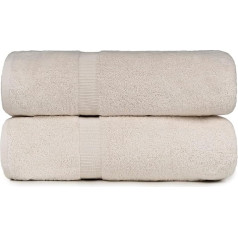 CLEANUP TOWELS JUMBO vannas dvieļu komplekts, īpaši liels, 100 cm x 180 cm, 600 g/m², īpaši biezi frotē dvieļi, ļoti labi uzsūcoši, vannas istabai, dušai un mājai (jūras sāls)