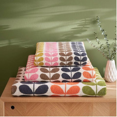 Orla Kiely Retro Multi Stem Bath Towels, Auburn Size: Bath Towel 70 x 125 cm