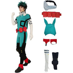 My Hero Academia Cosplay kostīmu komplekts Midoriya Izuku Cosplay tērpu komplekts Cartoon Jumpsuit Bodysuits Halovīni bērniem un pieaugušajiem
