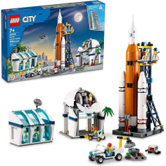 LEGO City Raķešu palaišanas centrs 60351 konstruktors; NASA iedvesmota kosmosa rotaļlieta bērniem no 7 gadu vecuma (1010 gabaliņi)