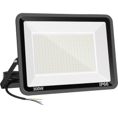 300 W LED āra prožektors, īpaši spilgts 30 000 LM, IP66 ūdensnecaurlaidīgs prožektors, 6500 K Cool White LED prožektors, āra apgaismojums, pagalmam, piebraucamajam ceļam, durvīm, garāžai, gaitenim, dārzam