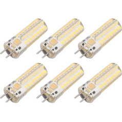 Haofy Pack of 6 GY6.35 LED spuldzes 7 W AC DC12 V 700 lm 72 LED 360 grādu LED kukurūzas spuldze piekaramajiem gaismekļiem Griestu lampas Kukurūzas spuldze LED spuldze (#2)