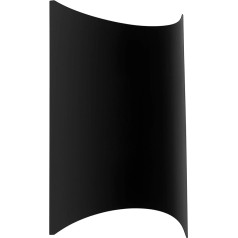 EGLO Lagasco LED āra sienas lampas, 1 spuldzes āra lampas, LED sienas lampas no cinkota tērauda melnā krāsā, LED āra lampas silti balta, IP44