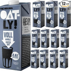 Oatly Oat Drink Full 2.8% Fat Oat Drink 1000 мл x 12 шт.