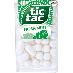 Ferrero tic tac fresh mint - konfektes ar piparmētru garšu - 36 x 18 g iepakojums