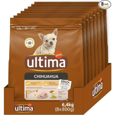 Ultima Chihuahua sausā barība suņiem 8 x 800g Kopā 6,4kg