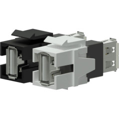 Keystone adapteris usb 2.0 a-usb 2.0 a melns - vck622/b