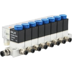 2V025-08 Normāli slēgta vārsta komplekts Pneimatiskais solenoīda vārsts 2 virzienu solenoīda vārsts Pneimatiskais solenoīda vārsts 12V 24V 110V 220V (krāsa: 2V025-8F, izmērs: AC110V)