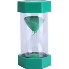Smilšu pulksteņa smilšu taimeris Smilšu pulksteņa taimeris 3/10/20/20/30/60 minūtes smilšu taimeris Clock Time Management Set Home Office Decor Gift (10 minūtes zaļš)