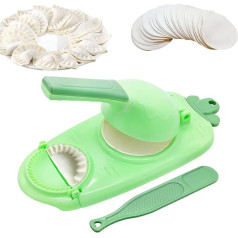 2 in 1 pelmeņu veidotājs, ICEBLUEOR manuālā pelmeņu mašīna, virtuves DIY pelmeņu izgatavošanas rīks, pelmeņu ādas preses un pelmeņu ādas iesaiņošanas veidne, pīrāgu veidotājs, mašīna