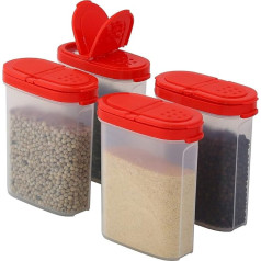 Signoraware Premium Spice Boxes Storage Boxes for Spices in Large and Small with Practical Spice Shakers Made from BPA Free Plastic Airtight Storage Jars Set for Kitchen