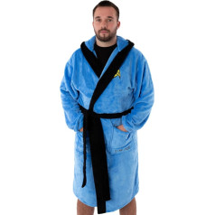 Star Trek Mens Bathrobe | Embrace Galactic Luxury In Style | Adult Bathrobe with Logo Merchandise