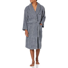 Nautica Men's Long Sleeve Cosy Soft Plush Shawl Collar Robe Bathrobe