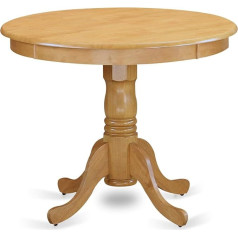 East West Furniture East West Möbel anno5-oak-c 5-diegu mazs virtuves komplekts Galds un 4 krēsli Mikrošķiedra 5-diegu komplekti zelta krāsā