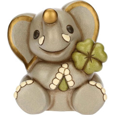 THUN, Elly Elephant Money Box Hand Painted Ceramic Gift Idea 12 x 10,5 x 13 cm