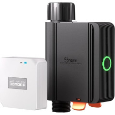 SONOFF Zigbee 3.0 viedais laistīšanas taimeris, ūdens taimeris laistīšanai, smidzinātāja taimeris ar Zigbee Bridge Pro, APP tālvadības pults, saderīgs ar Alexa, Google Home, SWV-BSP & ZBBridge-P