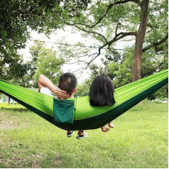 Camping-Hängematte, Outdoor-Hängematte, Tragbare Reise-Hängebett-Hängematten, Einzel-Hängematte mit Baumgurten, Camping-Ausrüstung für Draußen, Wandern, Camping, Strand,