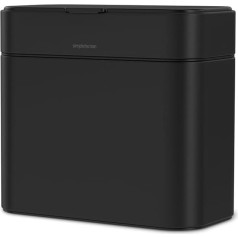 simplehuman 4 litru komposta tvertne, noņemama un uzliekama uz galda, matēta, melna
