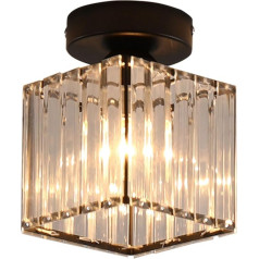 LUOYAOB LED kristāla griestu gaisma Modern Mini kristāla griestu gaisma Semi Flush Mount maza kristāla tuvu pie griestiem lampa priekšnamam Dzīvojamā istaba Guļamistaba Priekšnams Priekšnams Vannas istaba Virtuves ieejas zona