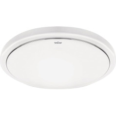 Licht-Erlebnisse LED griestu gaisma ar kustības sensoru D: 29 cm apaļa IP44 balta neitrāli balta 4100 K 2010 lm Griestu gaisma Vannas istabas mitro telpu griestu lampa