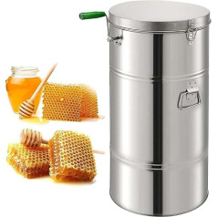 2 Frame Manual Honey Shaker, Manual Processing Centrifuge 20 kg Liela ietilpība Honeycomb Spinner Crank biškopības iekārtas