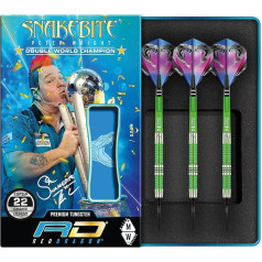 Red Dragon Peter Wright Snakebite Mamba 16g, 18g vai 20g volframa šautriņas ar lidojumiem un vārpstām