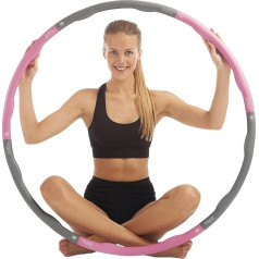 Hula Hoop pieaugušo svara zudums - sporta aprīkojums Fitnesa mājas vai sporta zāle - Hoola Hoop ar noņemamiem segmentiem, Just Be..